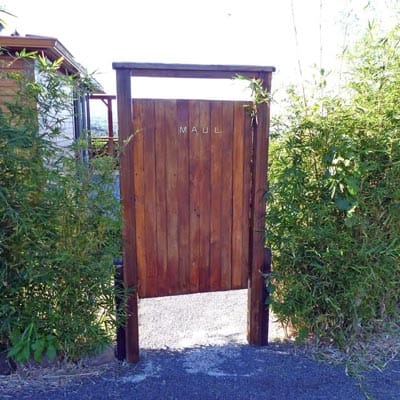 L'entrée du bungalow