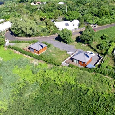 Vue panoramique sur le littoral sud de La Réunion