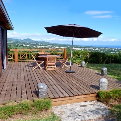 Terrasse privative avec vue sur l'océan